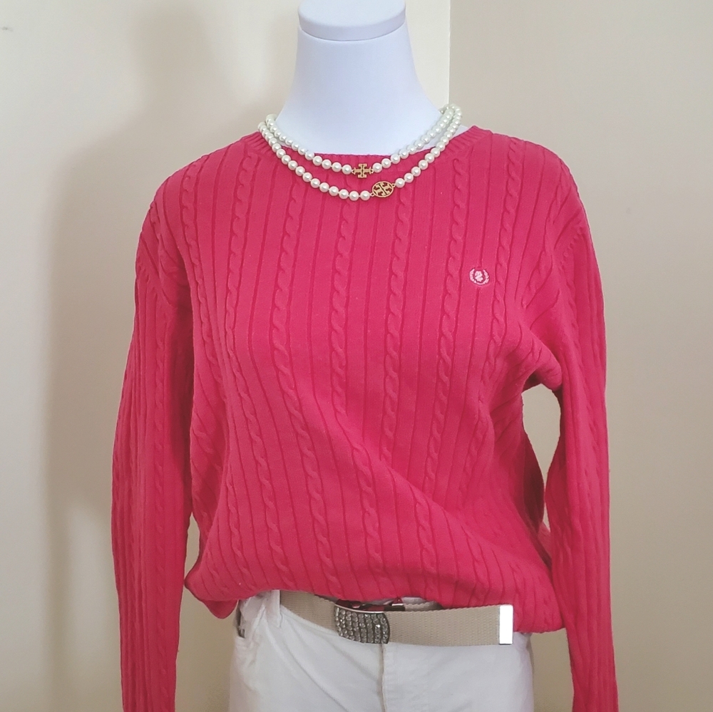 Izod Cable Knit Sweater Large - Picture 3 of 5